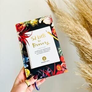 ANTHROPOLOGIE Lists For Bravery Guided Journal Notebook Meditations Moorea Seal